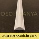 Decomanya Boyanabilir Duvar Çıtası 3 cm (Özel Ölçüde Kesim)