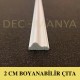 Decomanya Boyanabilir Duvar Çıtası 2 cm (Özel Ölçüde Kesim)